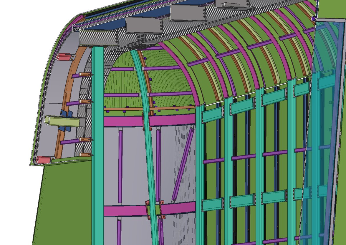 Modelo estrutural da fachada do Camp Nou