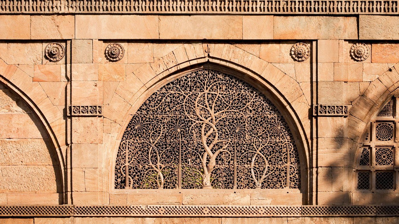 Carved-stone screen