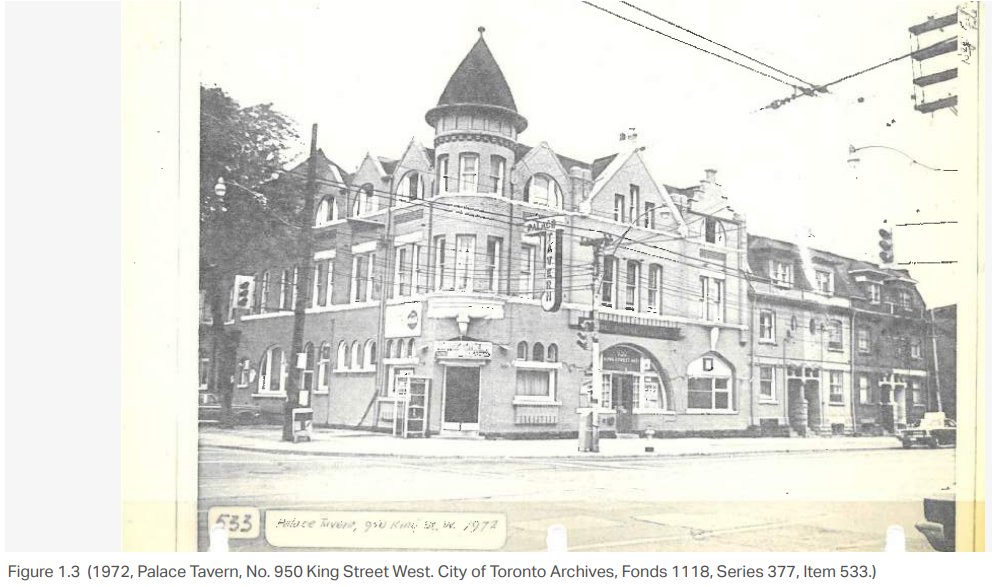 Built 1889. The masonry was beyond saving, but the stone elements, a conical turret and some window elements were salvaged to be set into new brick.