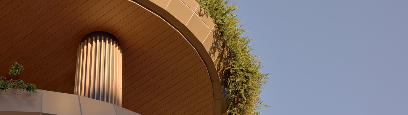 Curved soffit application