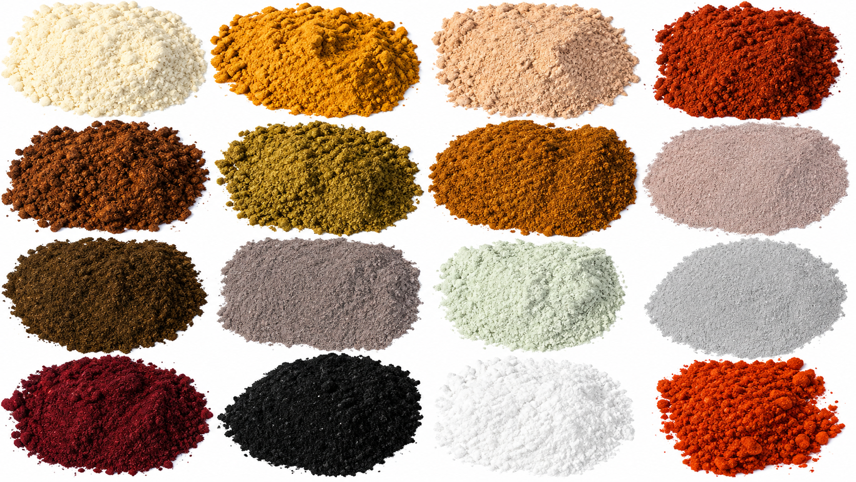 Minerals, then colour. The minerals are crushed and blended, Igartua said, and which ones are used depends on the colour being made.