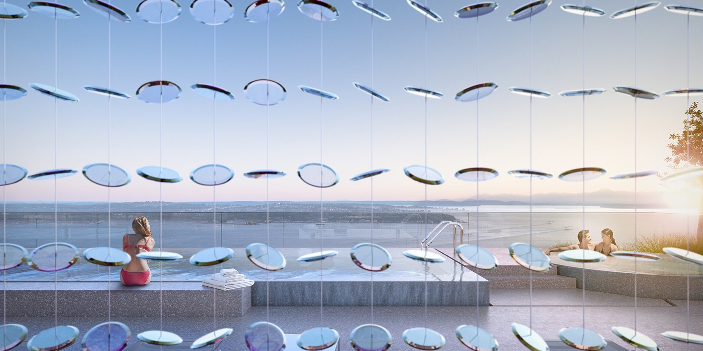 Photochromic art-glass façade