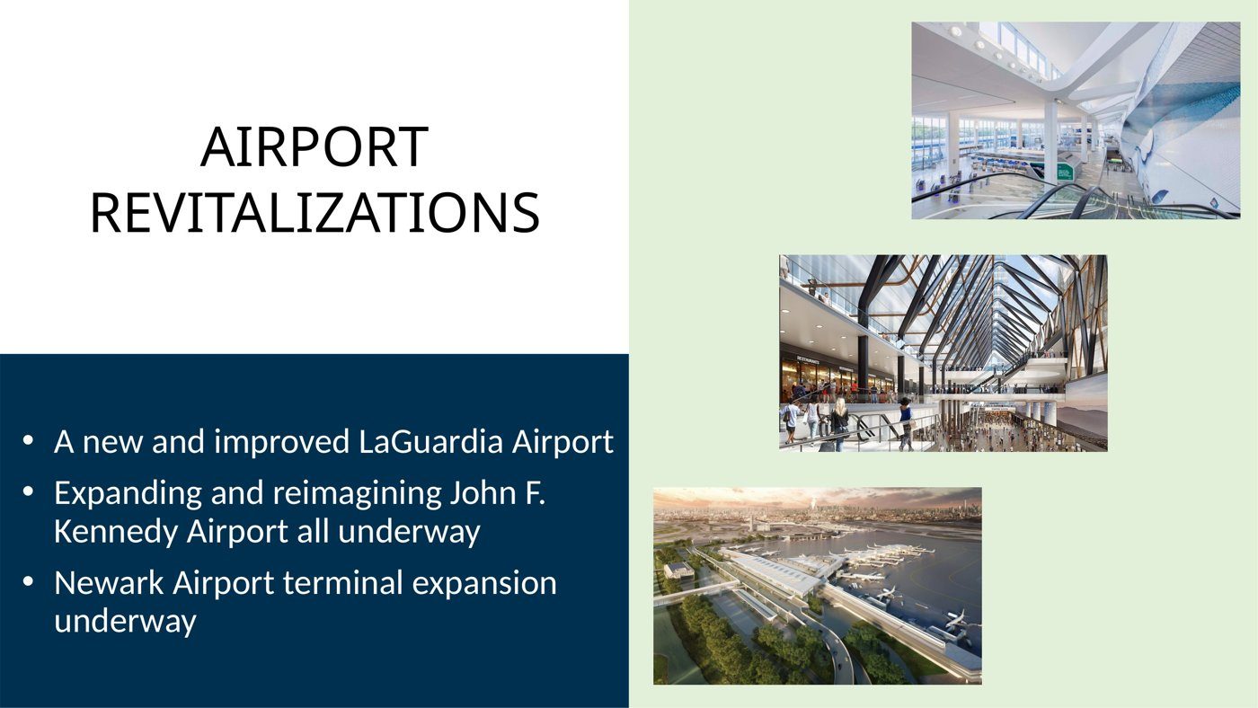 Airport revitalization across the New York region