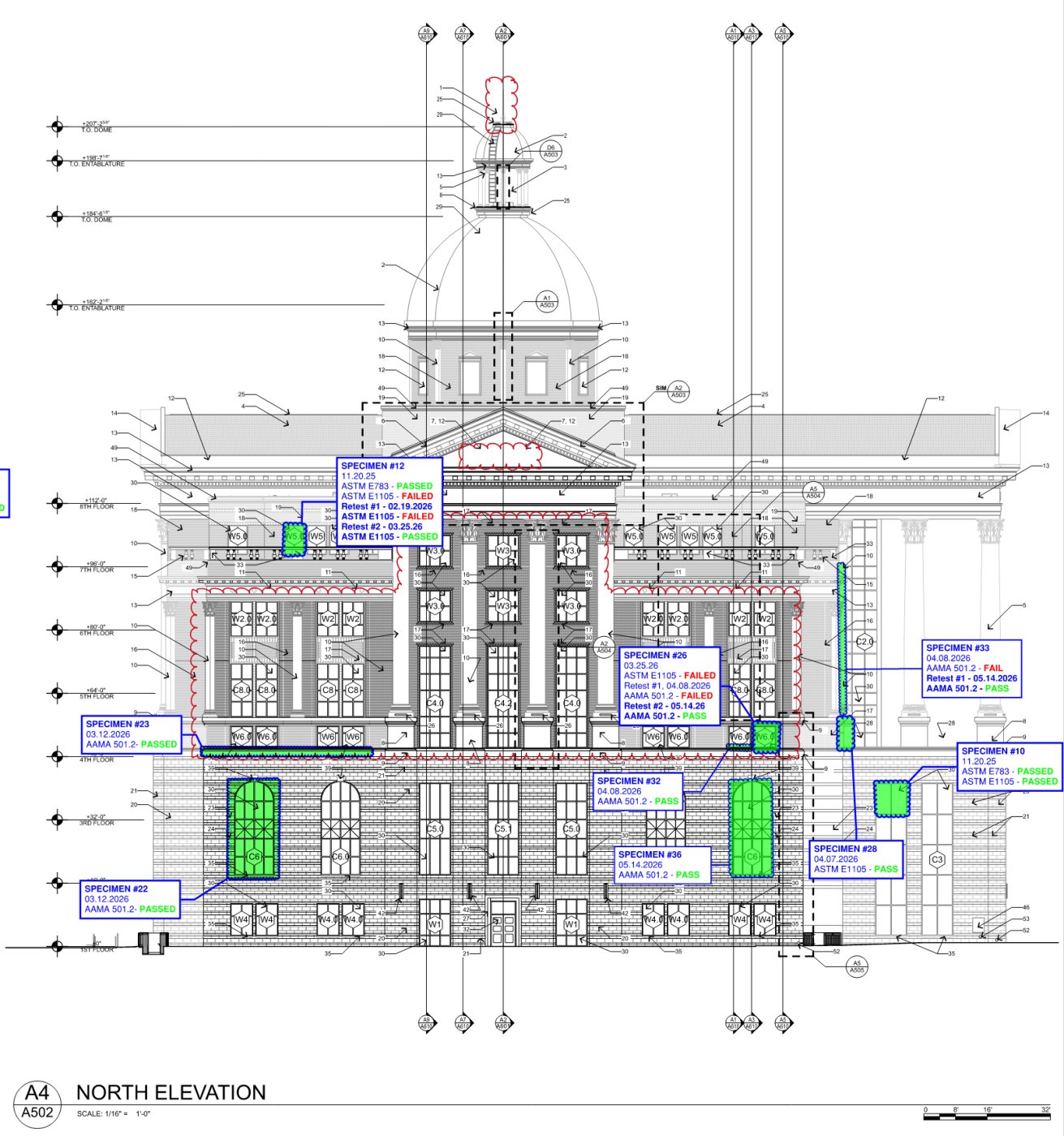 Spread out on purpose. Mittelstet said tests were deliberately placed on different levels, in different areas and across different window types.