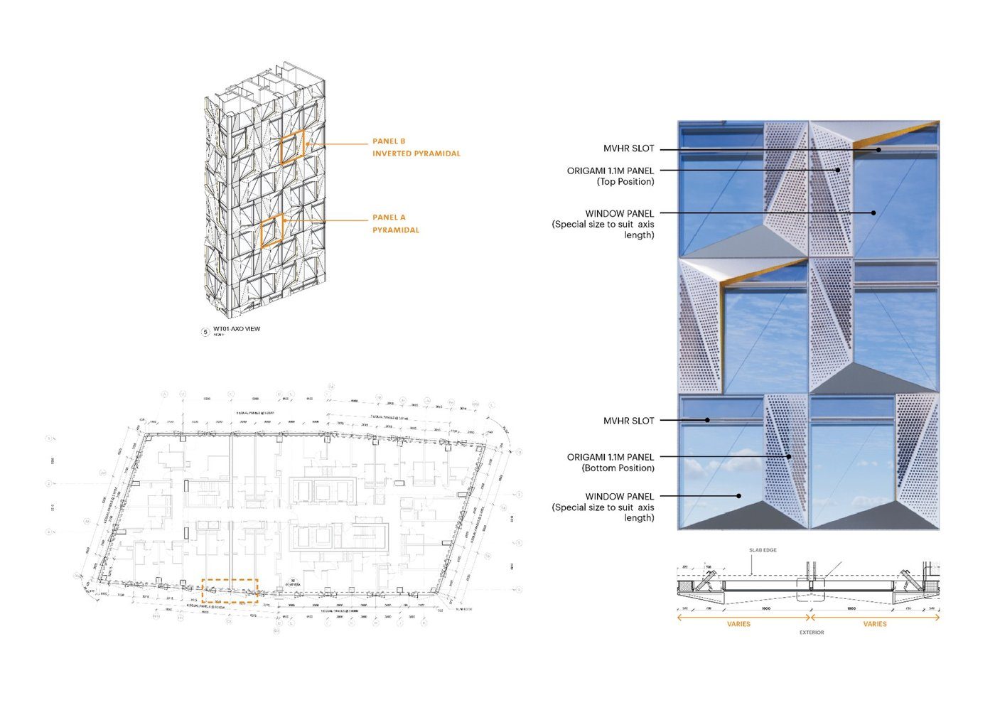 The geometry is resolved in section