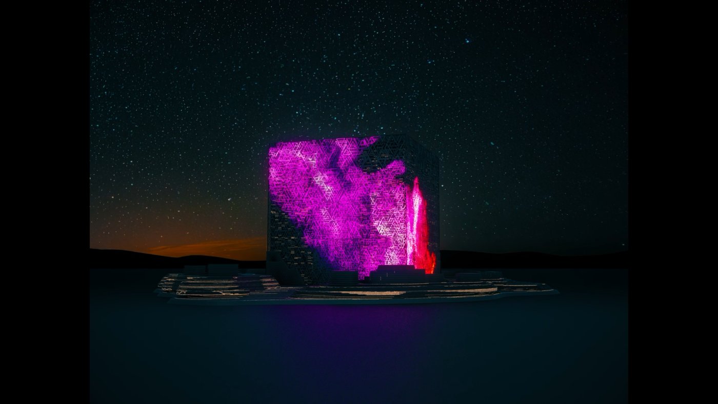 The Mukaab, rendered