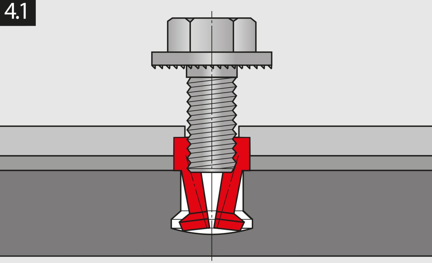 Undercut anchors. One of several attachments Igartua listed for ventilated façades, alongside rivets and systems that snap into place.