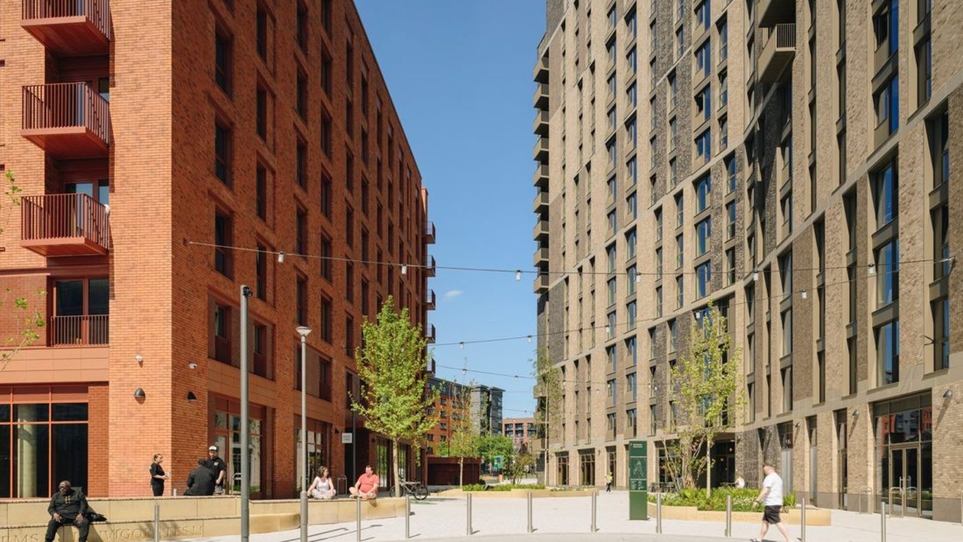 Manchester's skyline at dusk