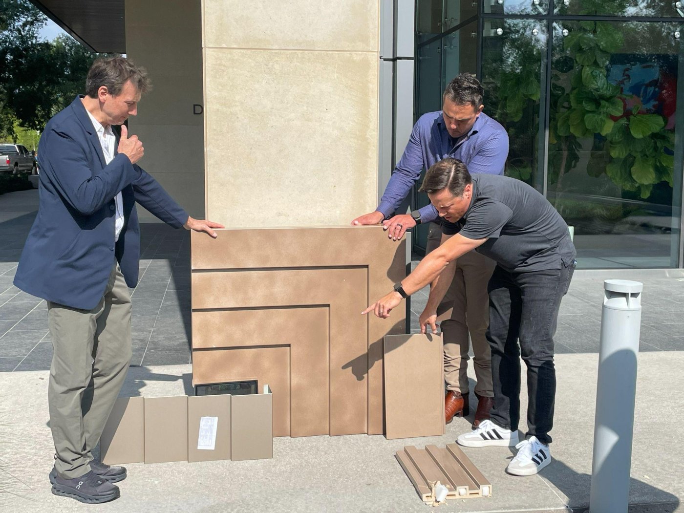 How deep should it step? Conway said deeper options brought more material, more structure and more cost, and the panel was dialled back to four one-inch steps.
