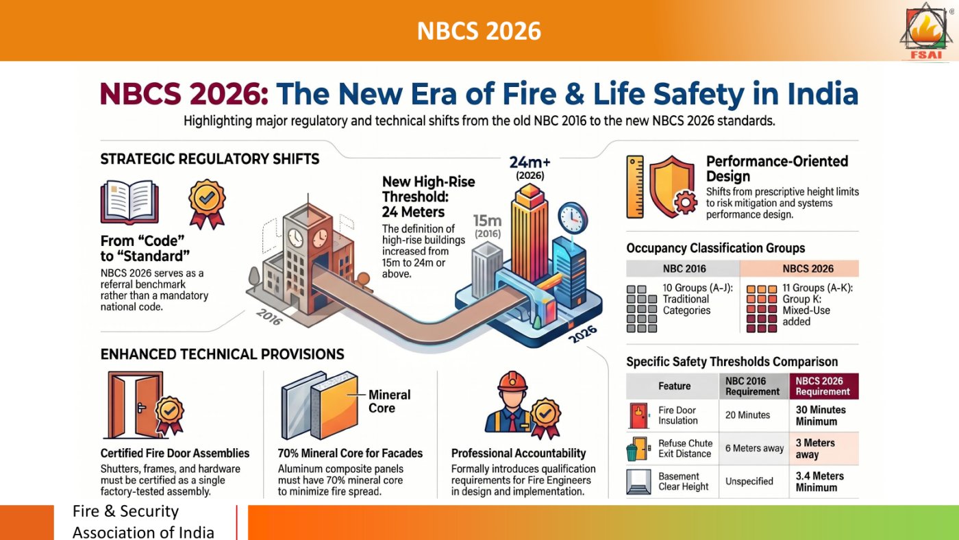 From code to standard. The high-rise threshold moves to 24 metres and the emphasis shifts to performance and professional accountability.