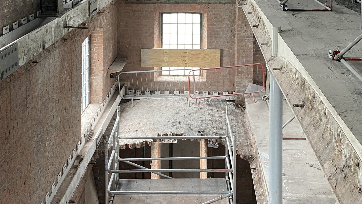 Interior works on site
