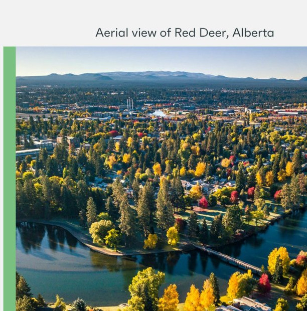 Central Alberta. A climate running from about minus forty to plus thirty, where the team kept a relatively high window-to-wall ratio rather than reducing glass to reach the target.