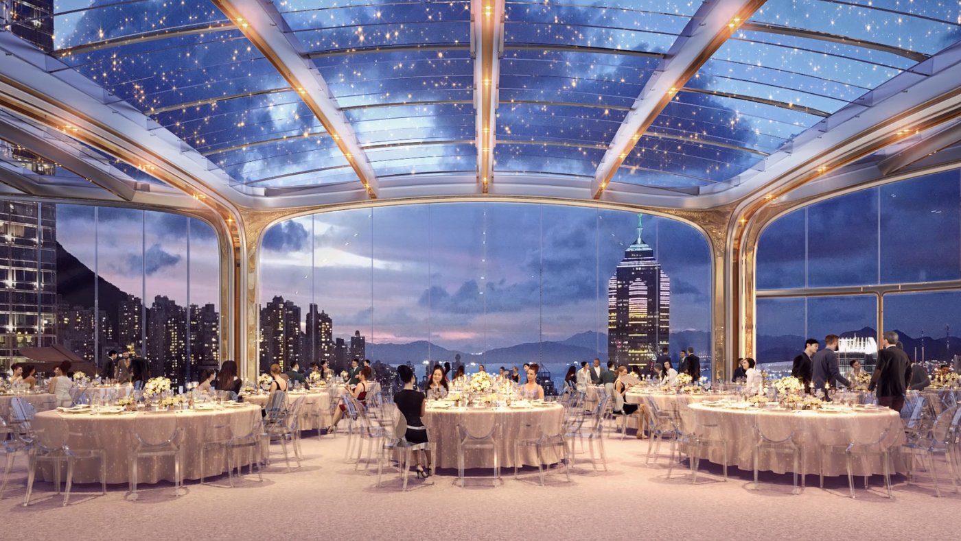 Interior do coroamento de The Henderson