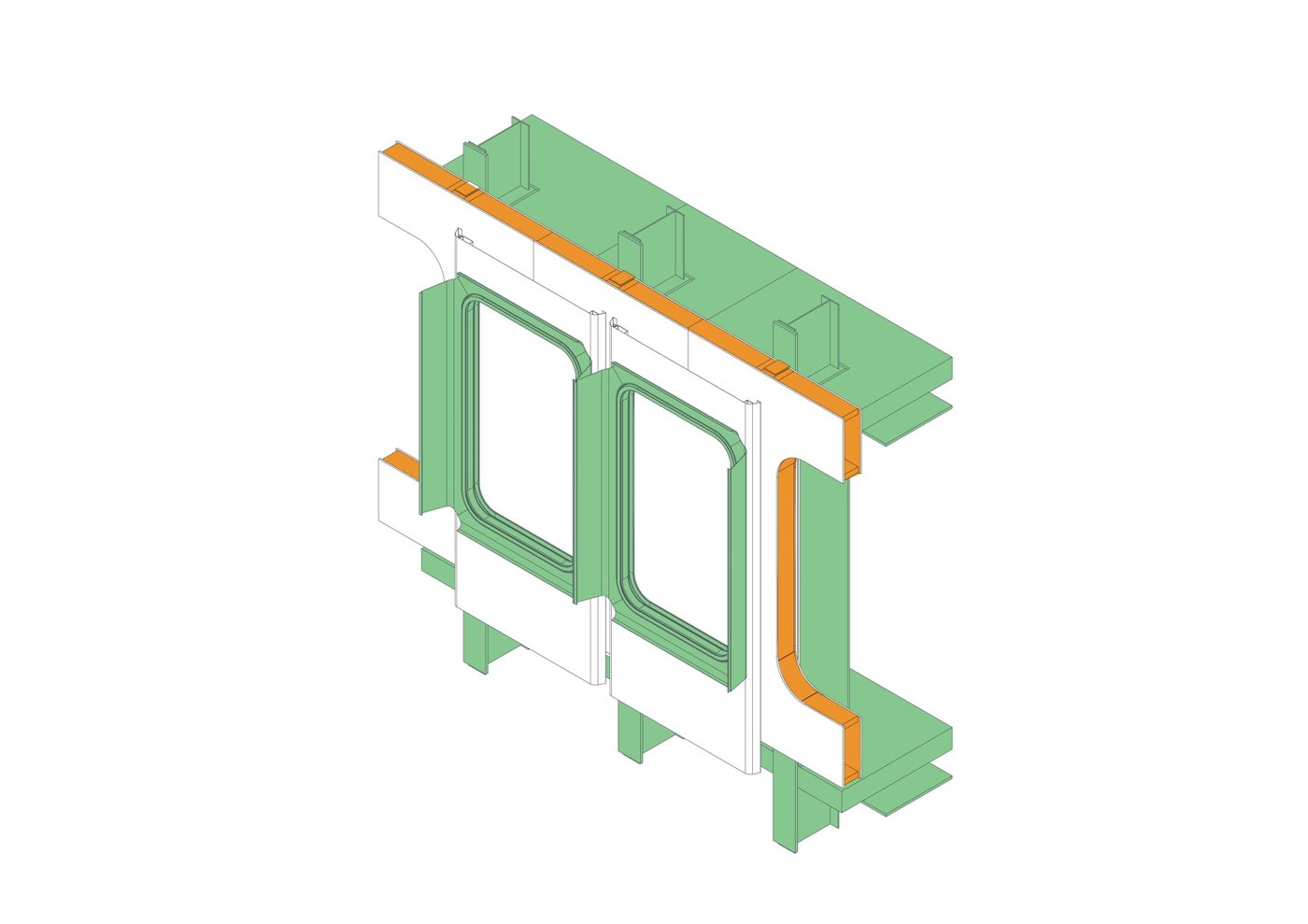 Schema di retrofit per componenti di facciata