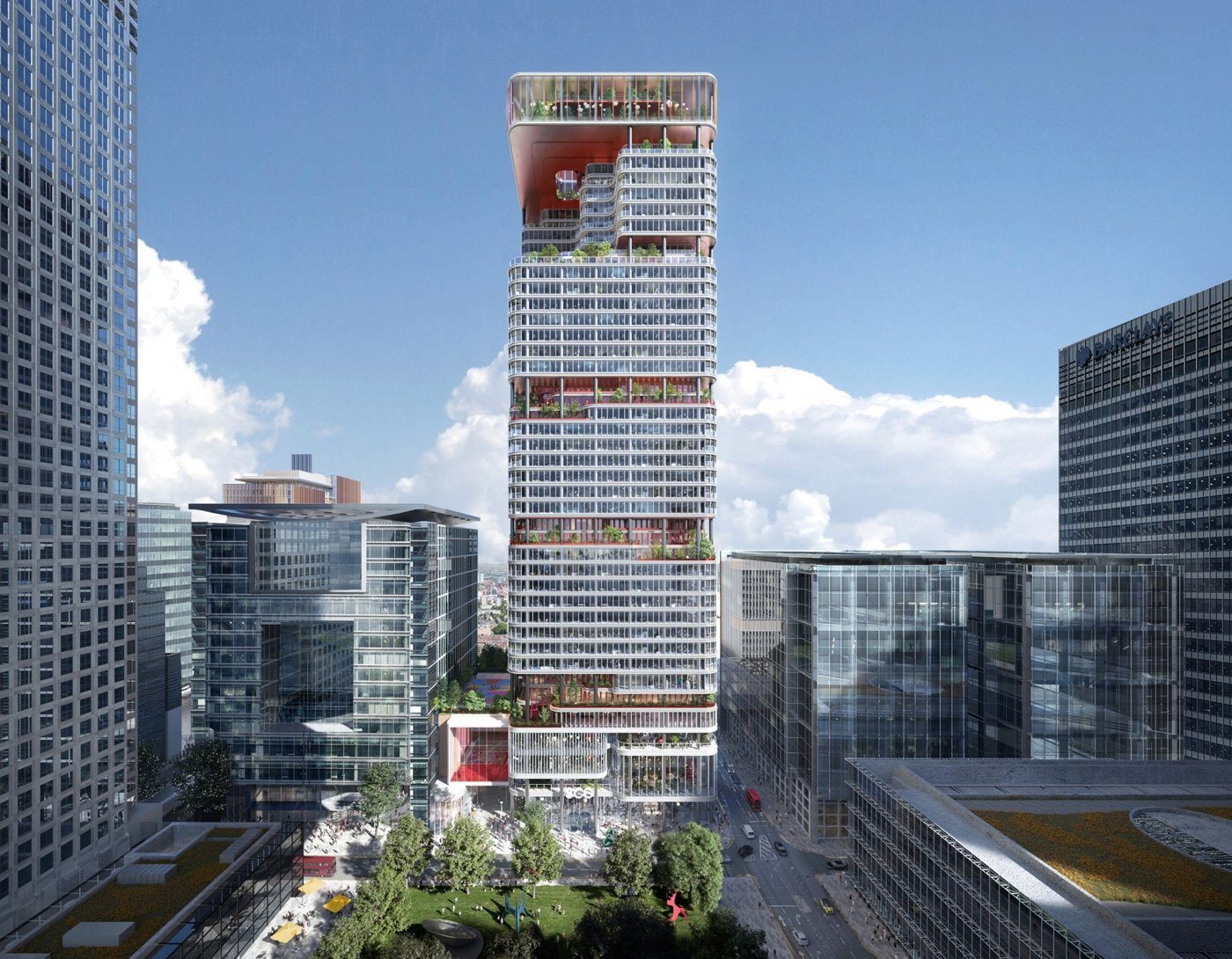 8 Canada Square is treated as a system to reconfigure