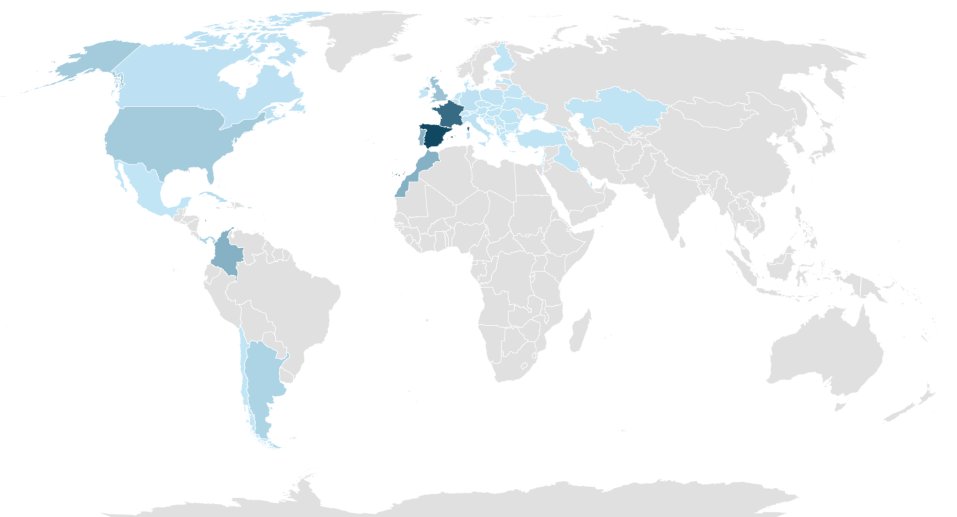 Mapa de operações globais da Aluman
