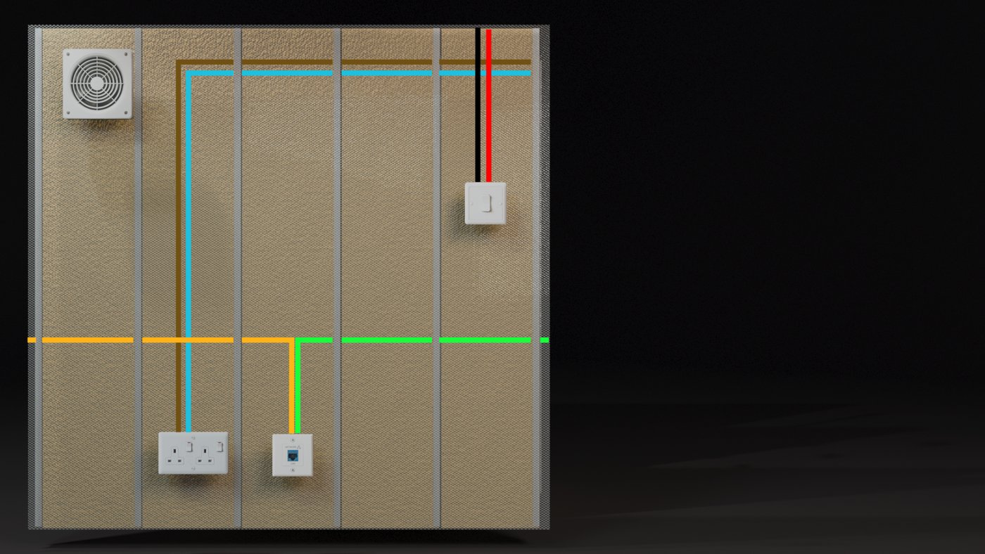 Air-control layer with service penetrations