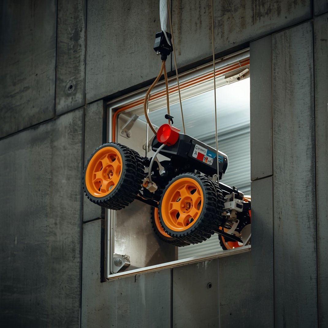 The cavity nobody reaches. An illustration of the idea rather than the prototype, which Meur said he could not show: a crawler looking for rust and loose fixings.