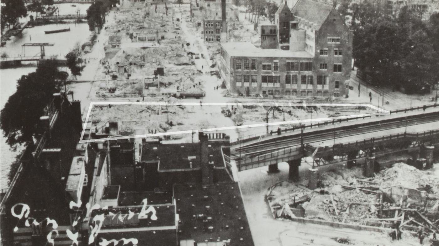 Bomb-damaged city fabric