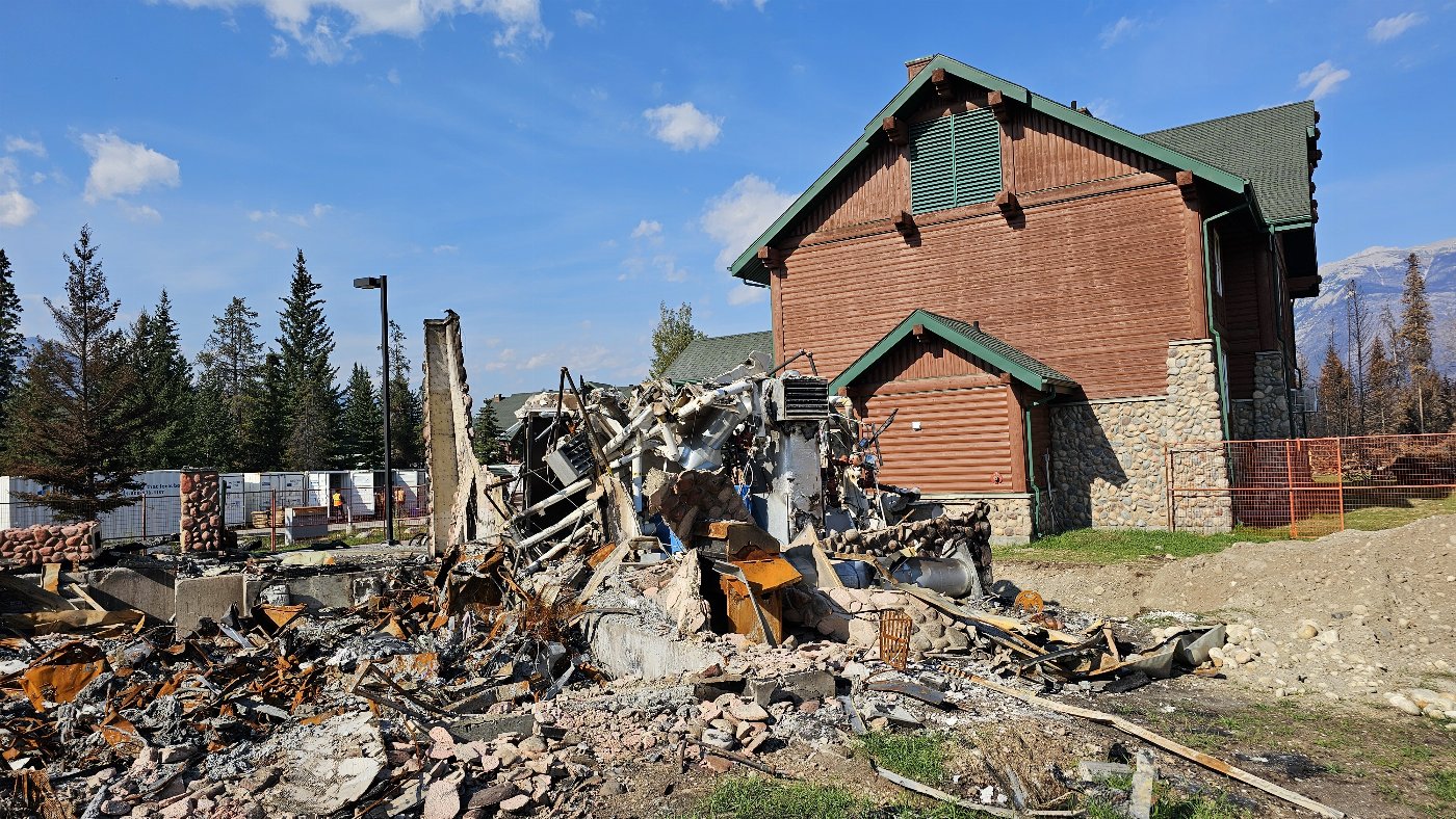 Once it is in the community. Structure-to-structure fire is a much bigger problem to deal with than keeping the wildfire out of the community in the first place.