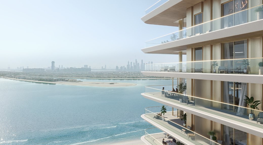 Glazed balcony over the sea