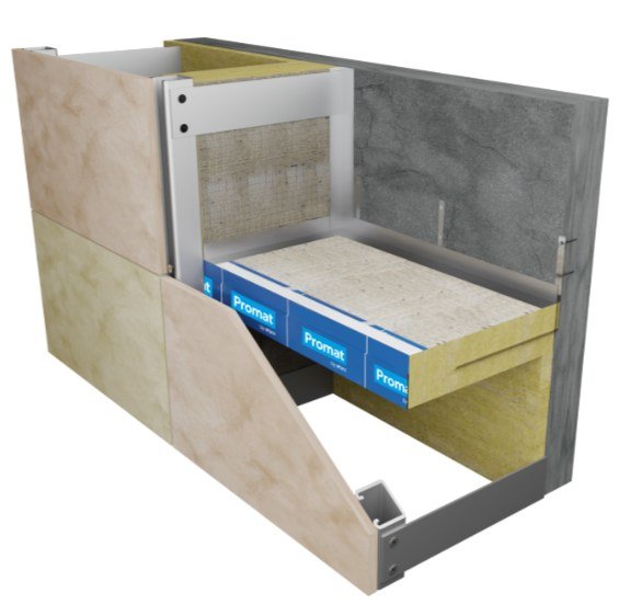 Mock-up di una barriera nella cavità di facciata