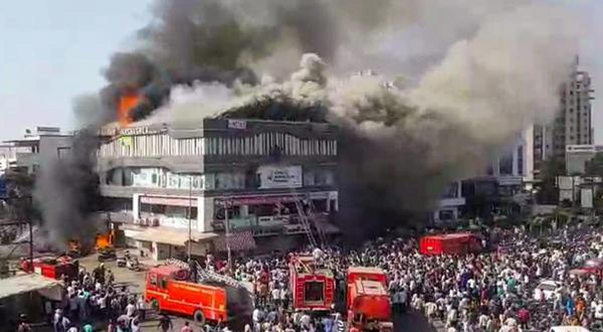 Surat. A commercial complex with a coaching centre; Bhasin noted that people had to jump from a relatively short building and it still proved fatal.