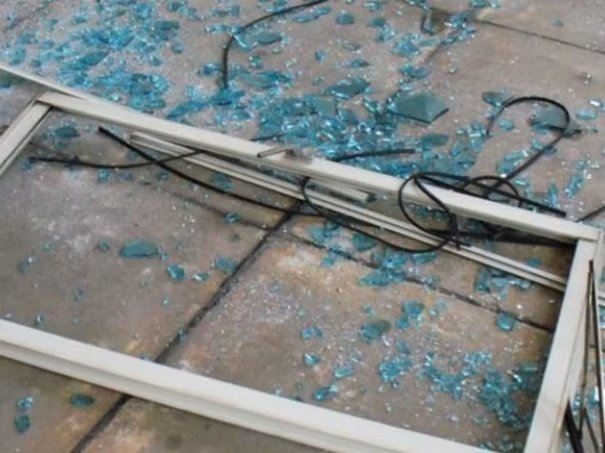 The worst case. Wind vortices around high-rise buildings slam open vents until hinges fail, and a falling vent can harm people below.