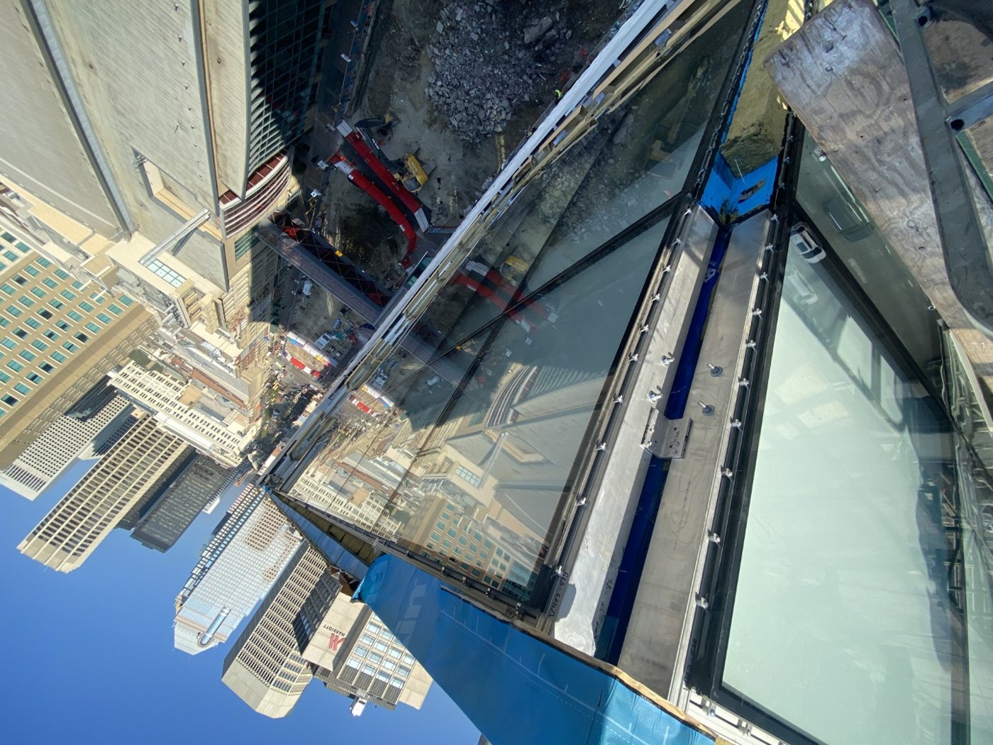 Plus-15 glass pedestrian bridge