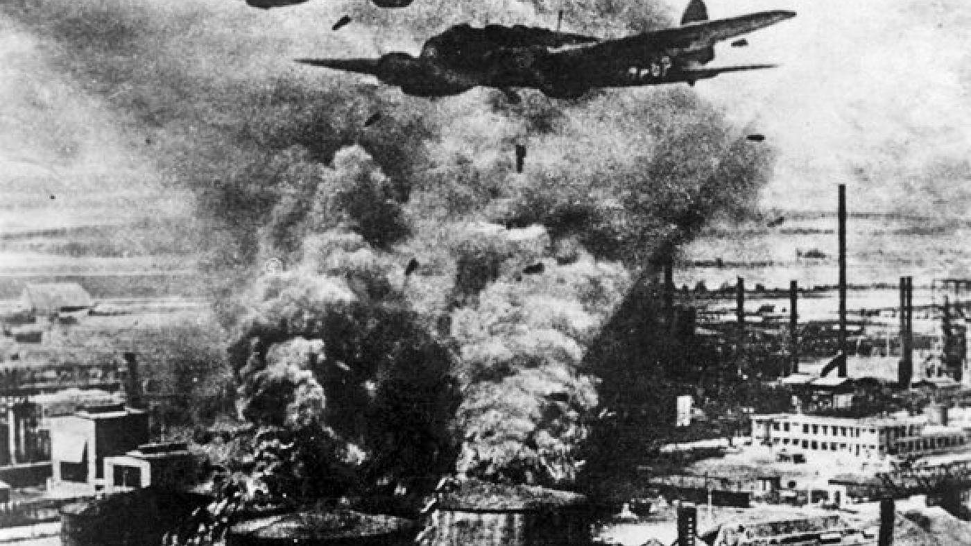 Firestorm over Rotterdam