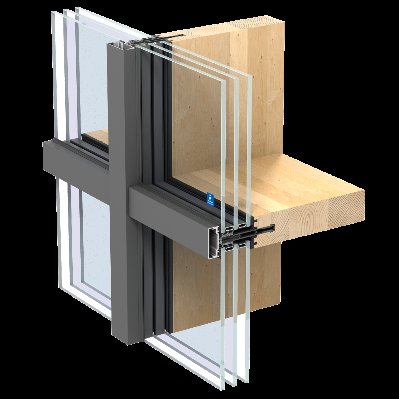 TimberWall 50 system section