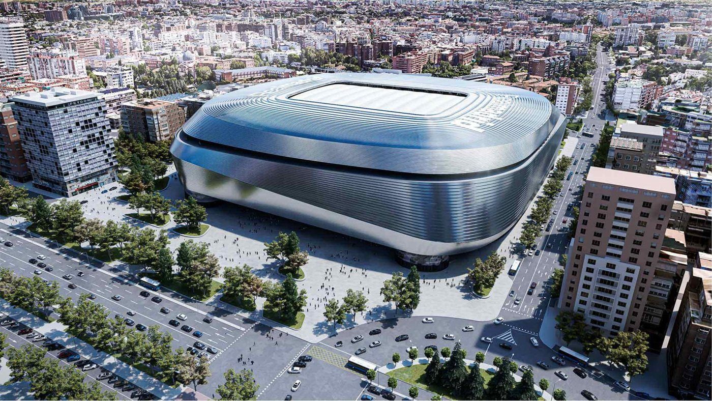 Santiago Bernabéu aerial