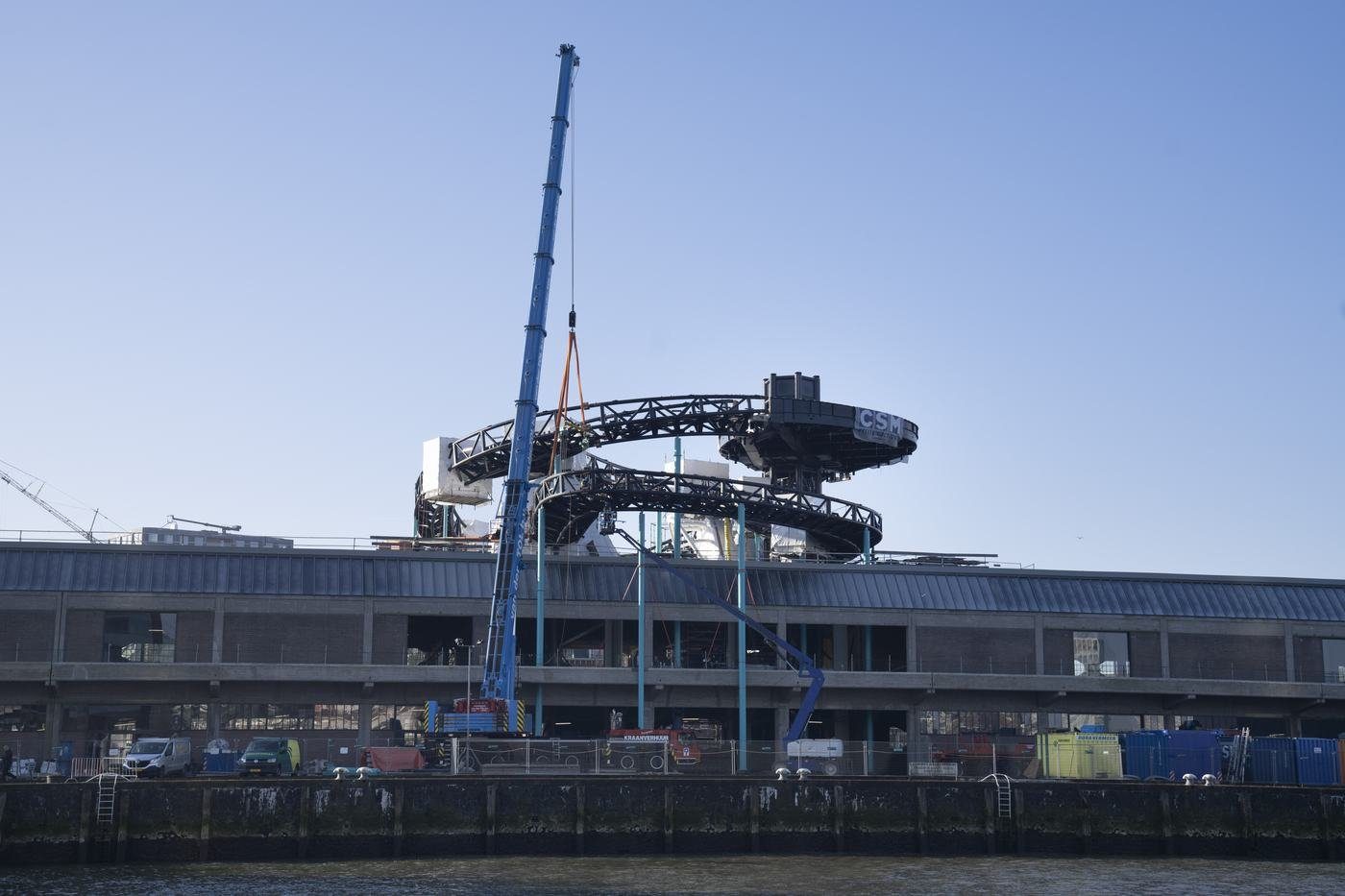 Tornado during construction