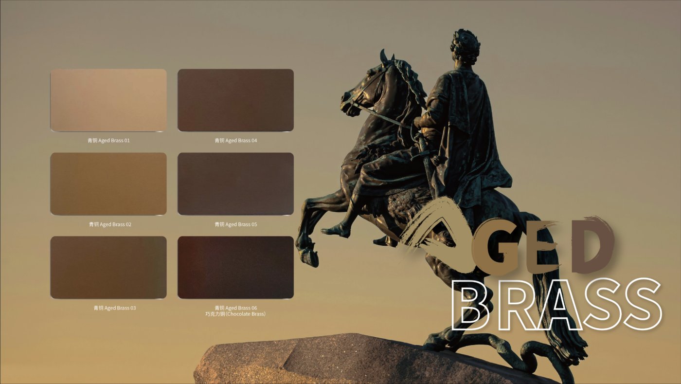 Colours that hold outdoors. Electrolytic colouring gives bronze through copper to aged brass and black, and, unusually, a UV stable grey.