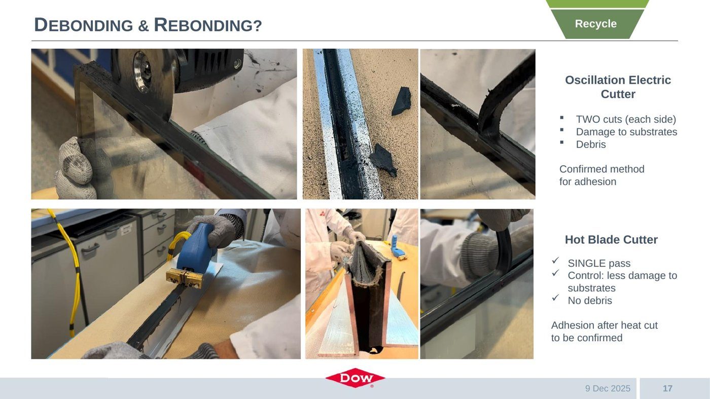 Debond and rebond