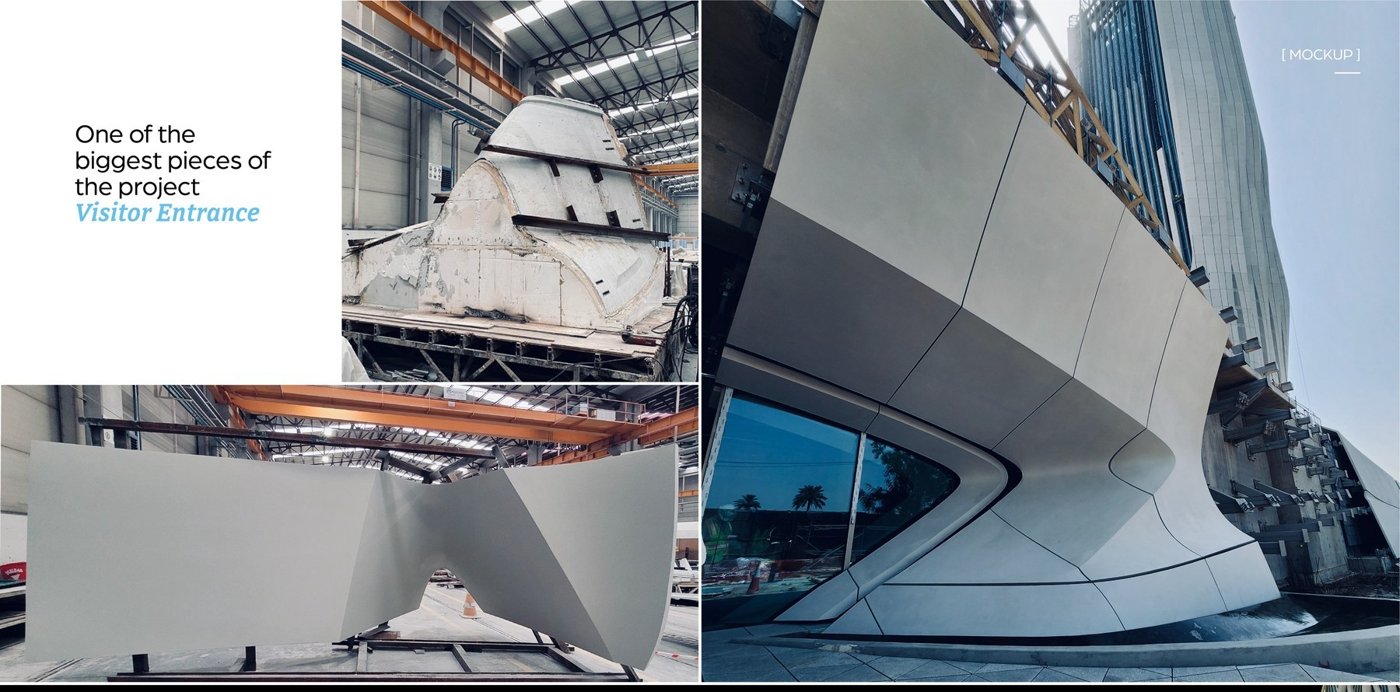 Full-scale façade prototype and mock-up