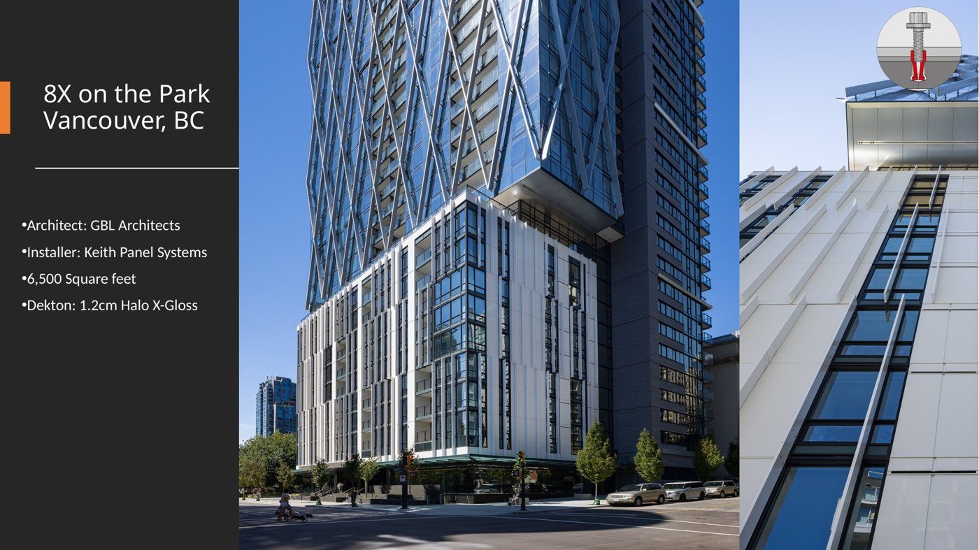 Ultracompact stone in a high-rise façade application