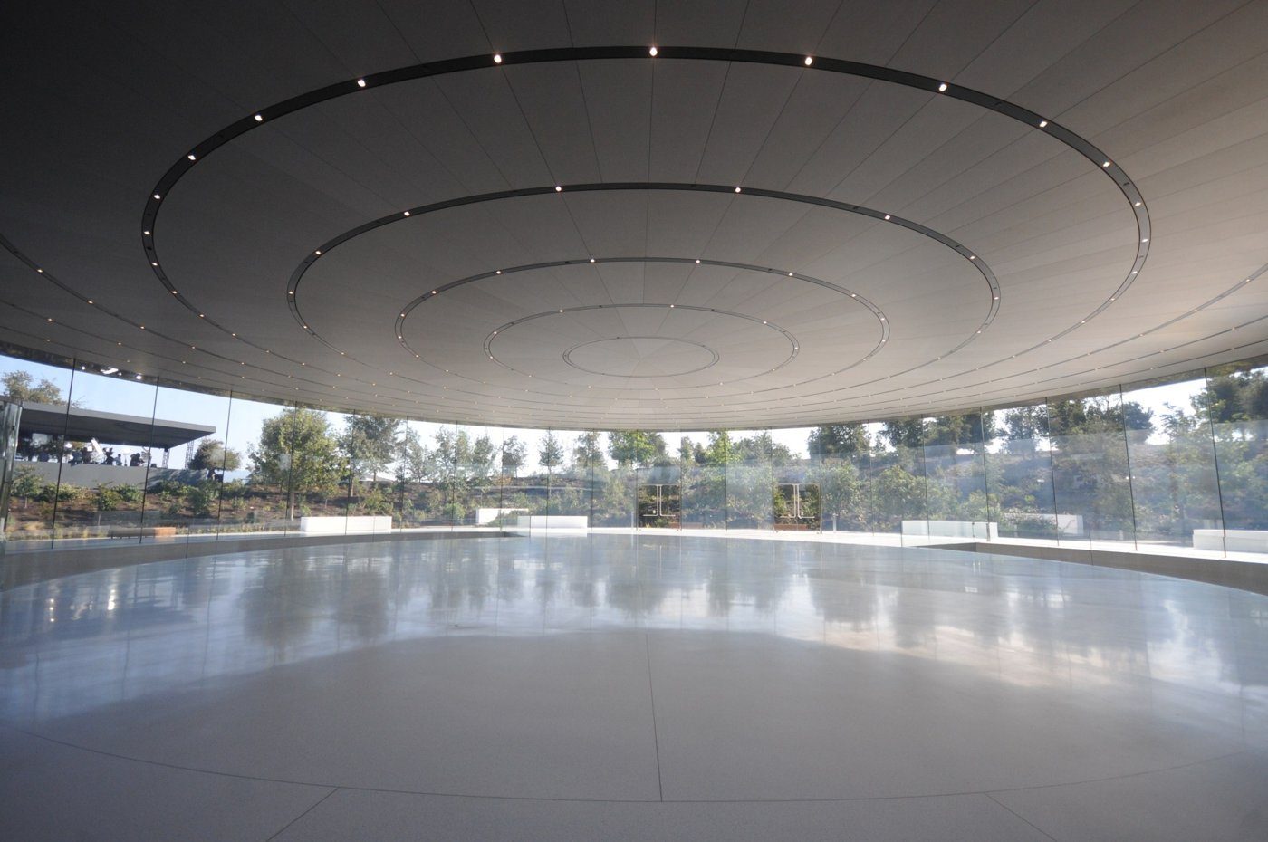Steve Jobs Theatre pavilion at Apple Park