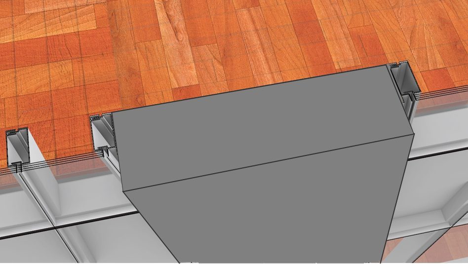 Wall build-up comparison for the curtain wall versus punch window