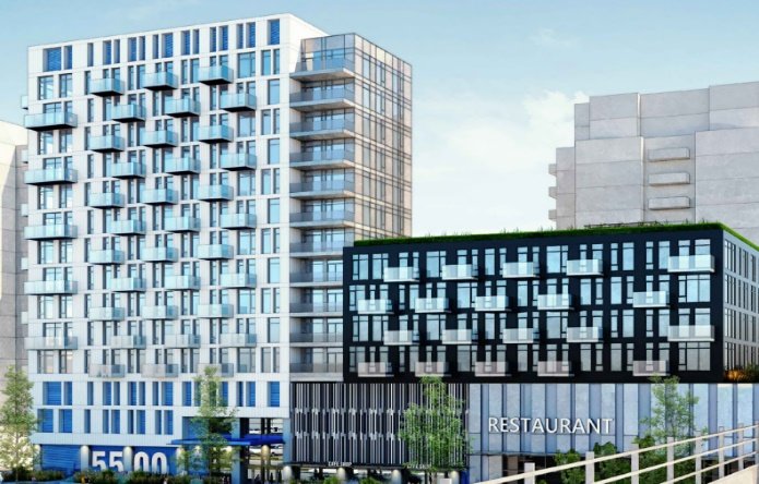 Two residential buildings compared