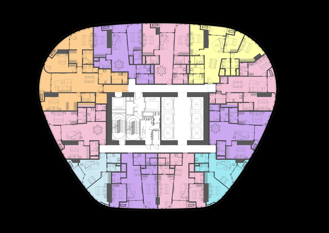 The same plate, recut. Reflowed and completely refashioned after the executive committee asked for larger units and a different orientation.