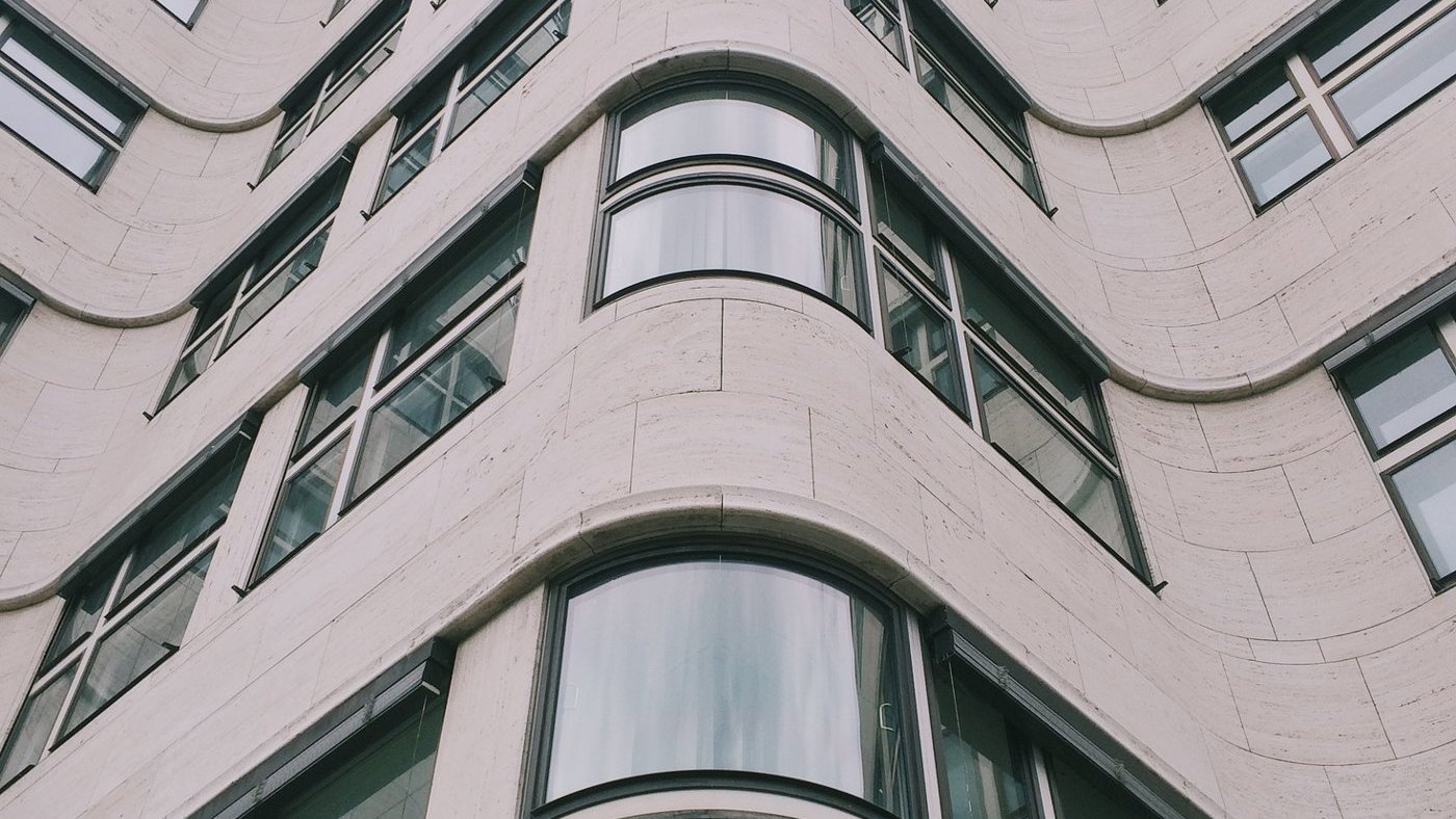 High-rise glass facade